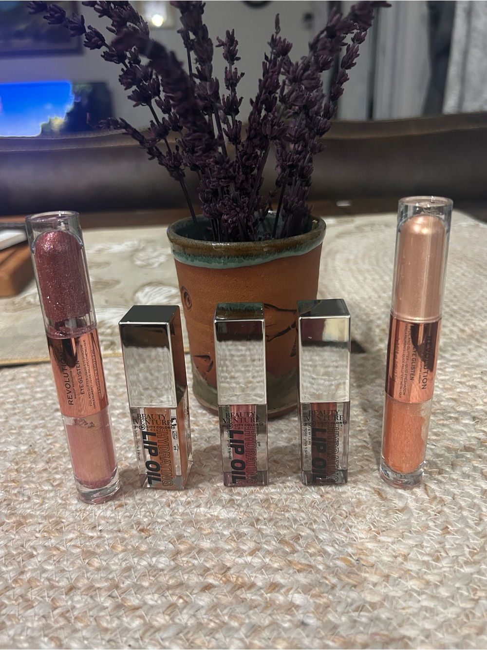 Revolution Pink Shimmer Lip Oil Trio - Pink Shades